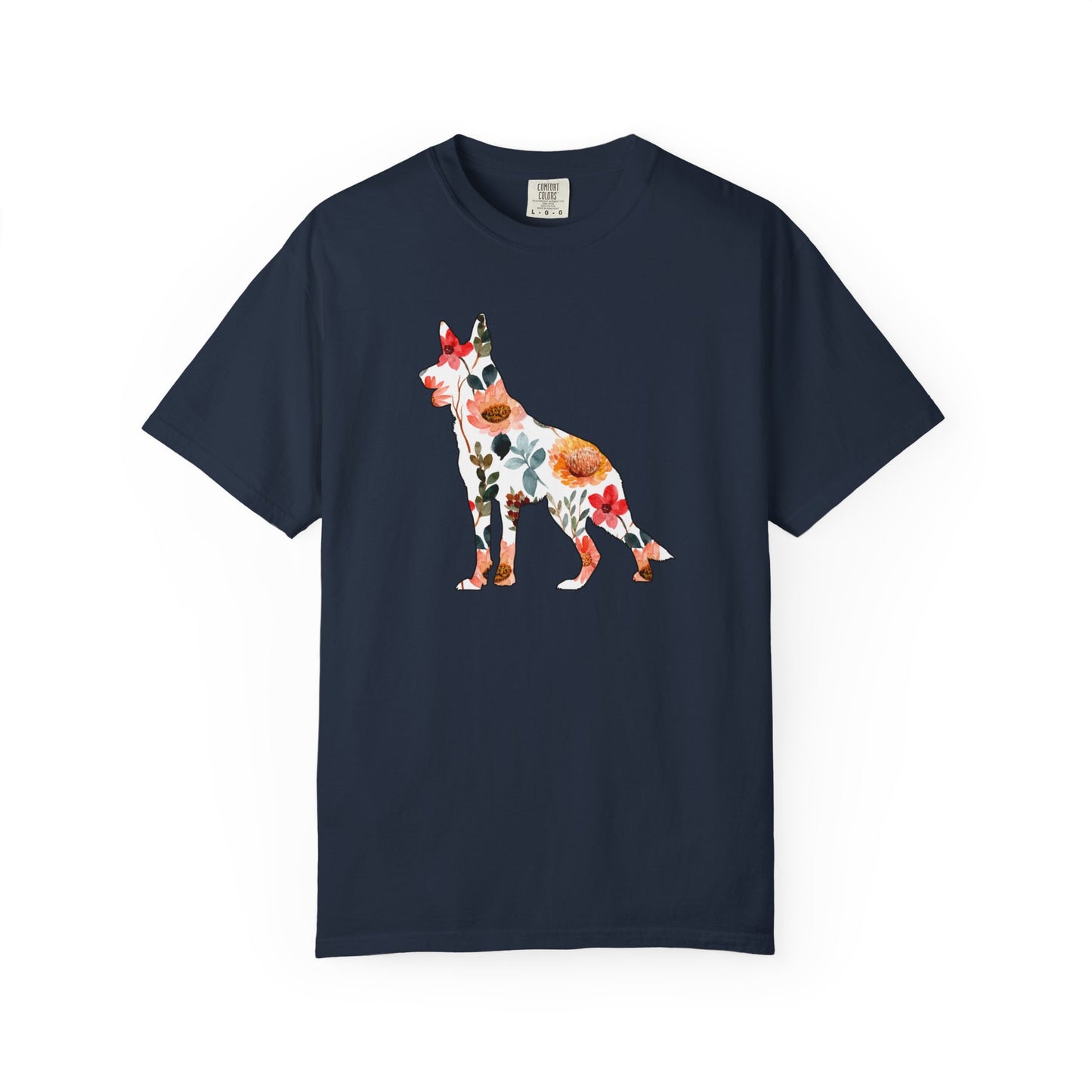 Floral German Shepherd Shirt