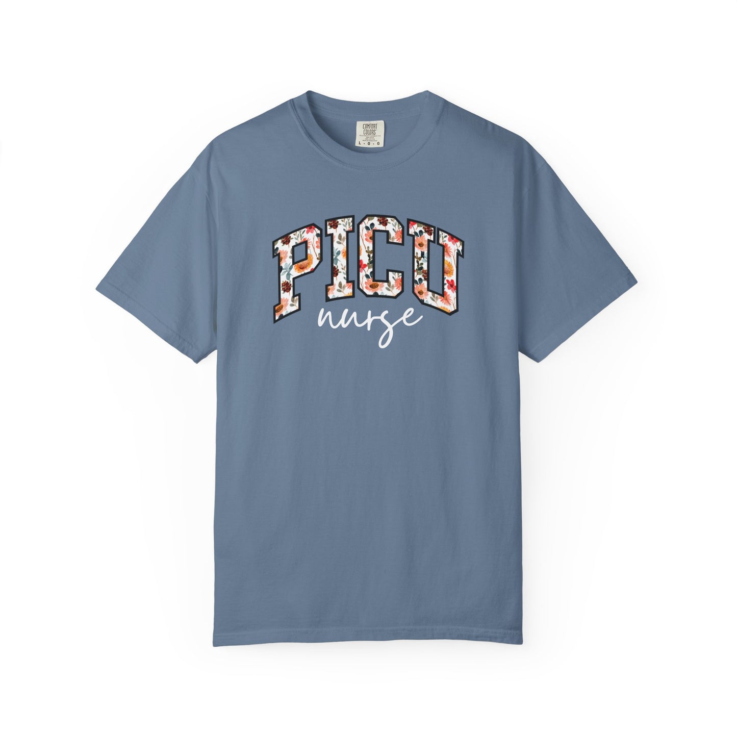 Floral PICU Nurse Shirt