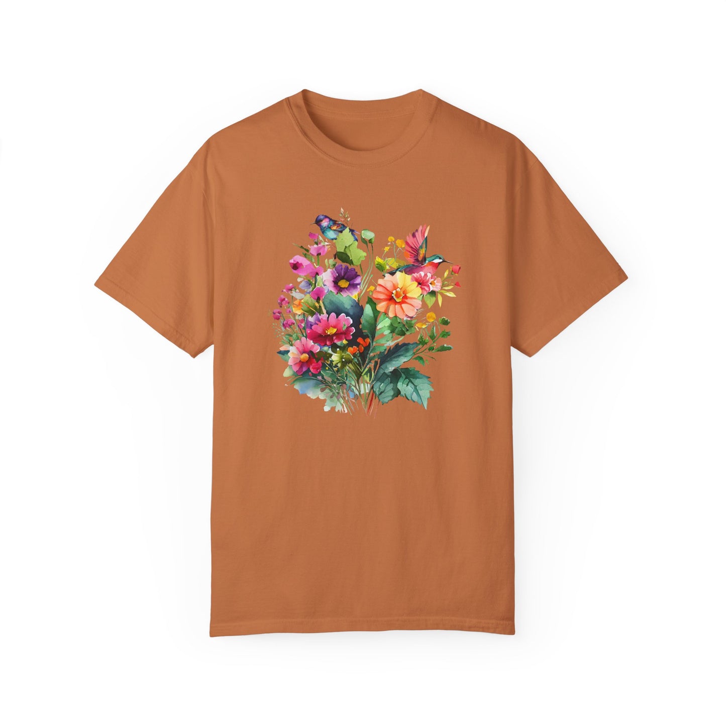 Floral Hummingbird Shirt
