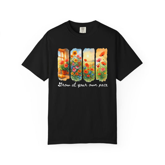 Floral Grow At Your Own Pace Shirt