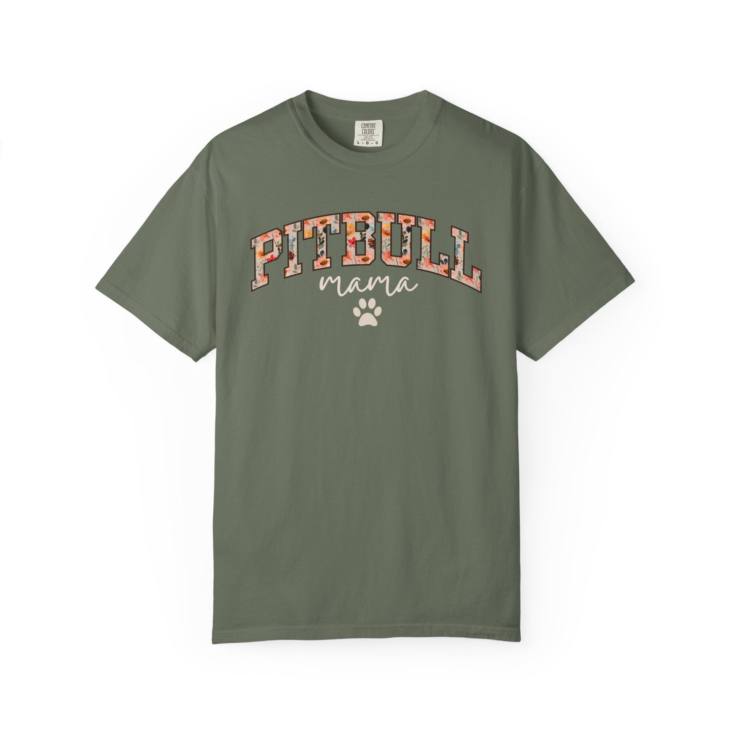 Floral Pitbull Mama Shirt