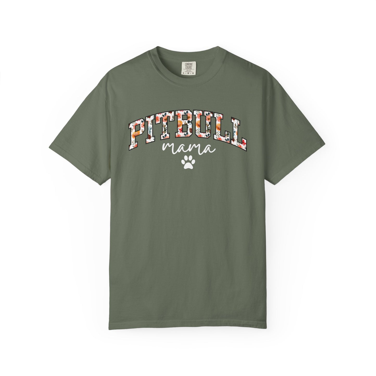 Floral Pitbull Mama Shirt