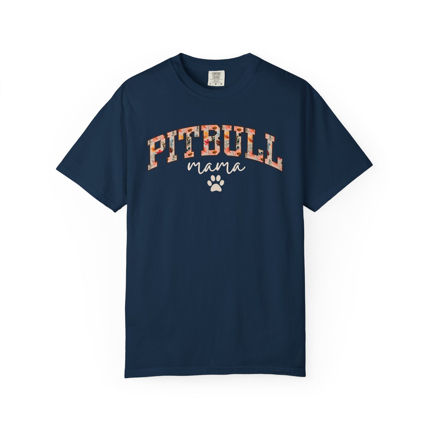 Floral Pitbull Mama Shirt