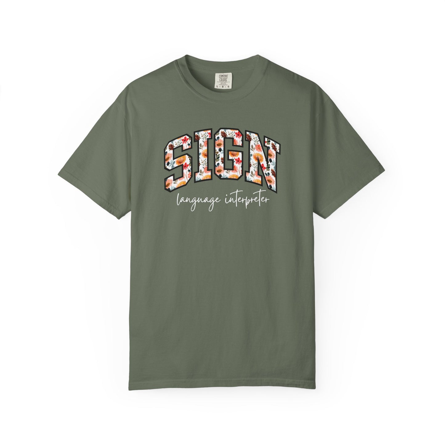 Floral Sign Language Interpreter Shirt