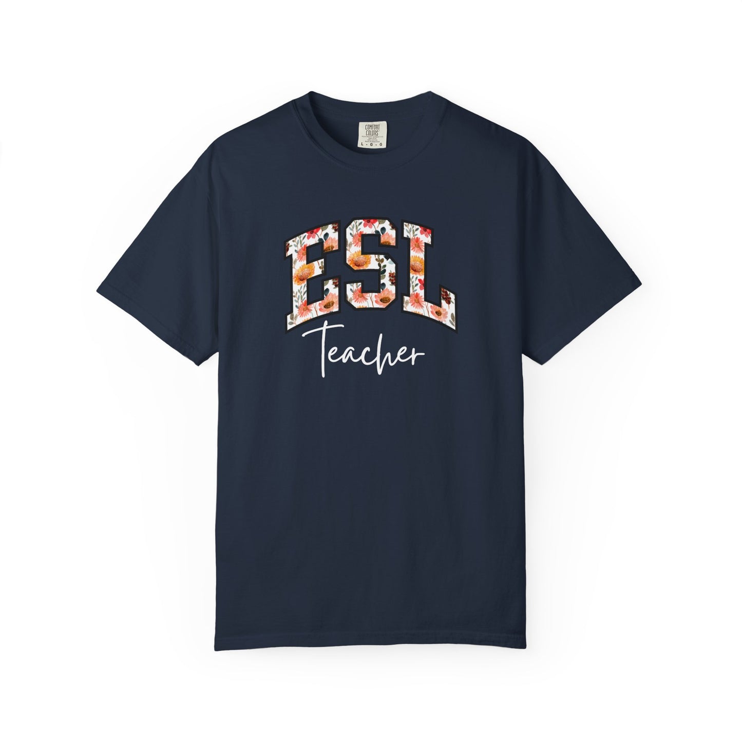 Floral ESL Teacher Shirt
