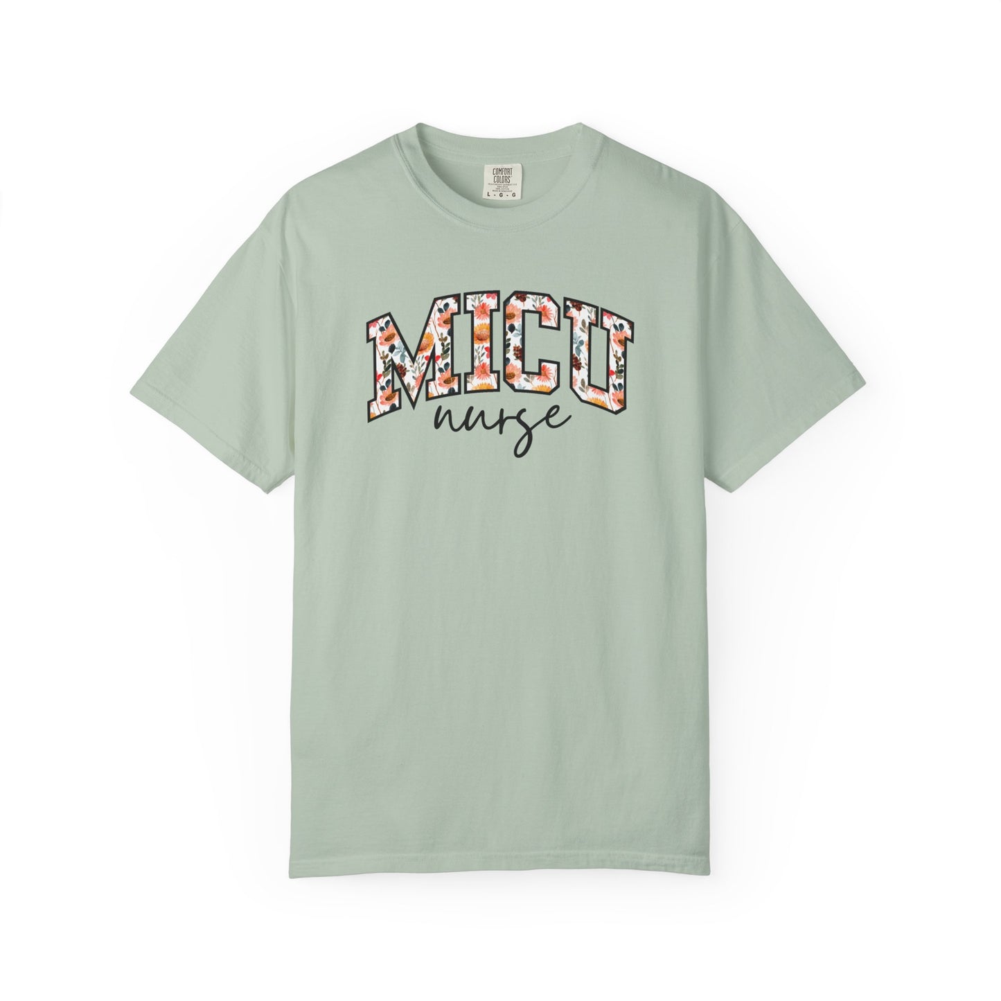 Floral MICU Nurse Shirt