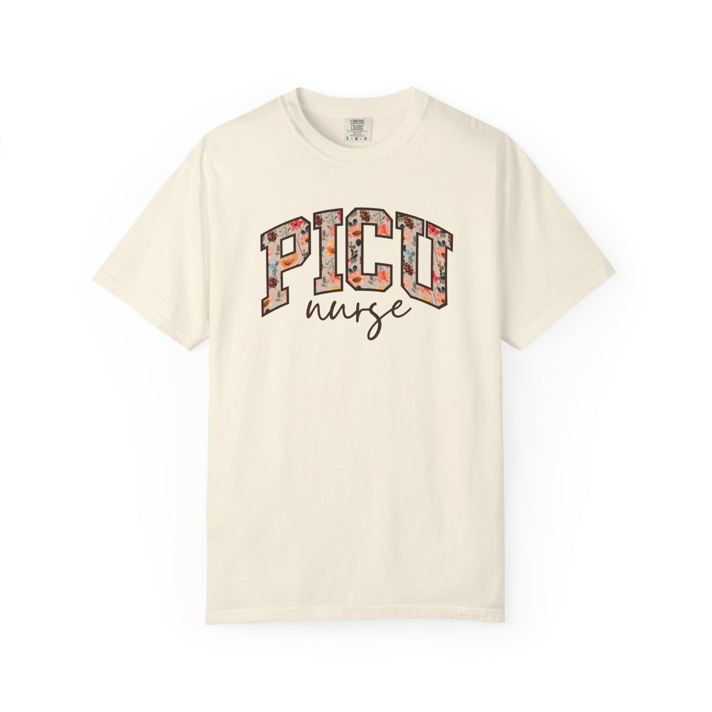 Floral PICU Nurse Shirt