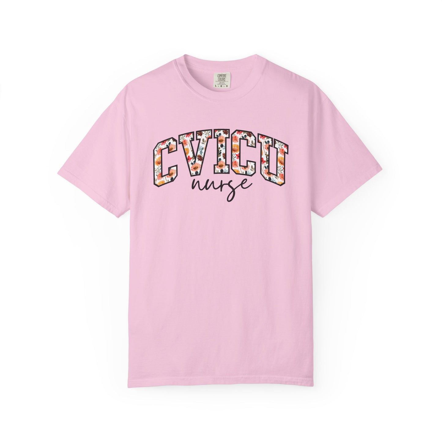 Floral CVICU Nurse Shirt