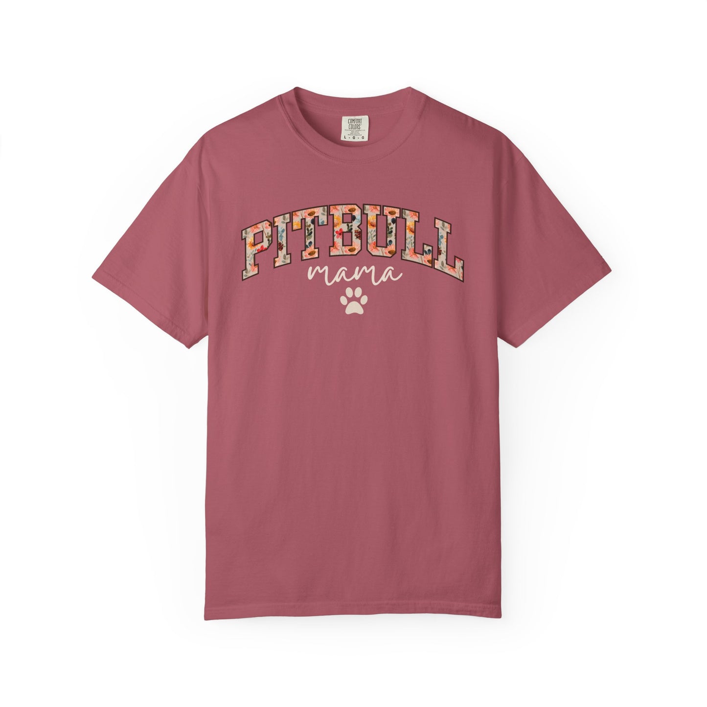 Floral Pitbull Mama Shirt