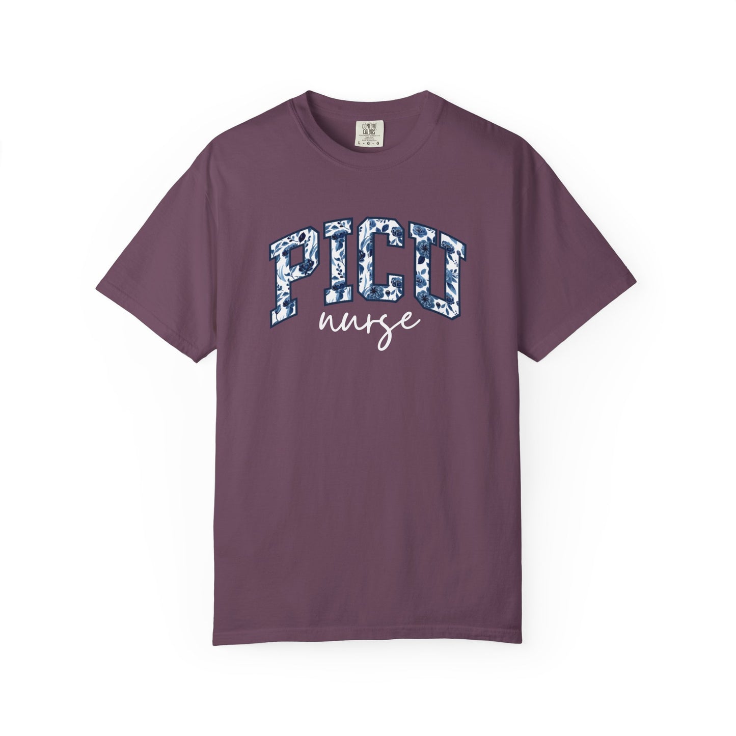 Floral PICU Nurse Shirt