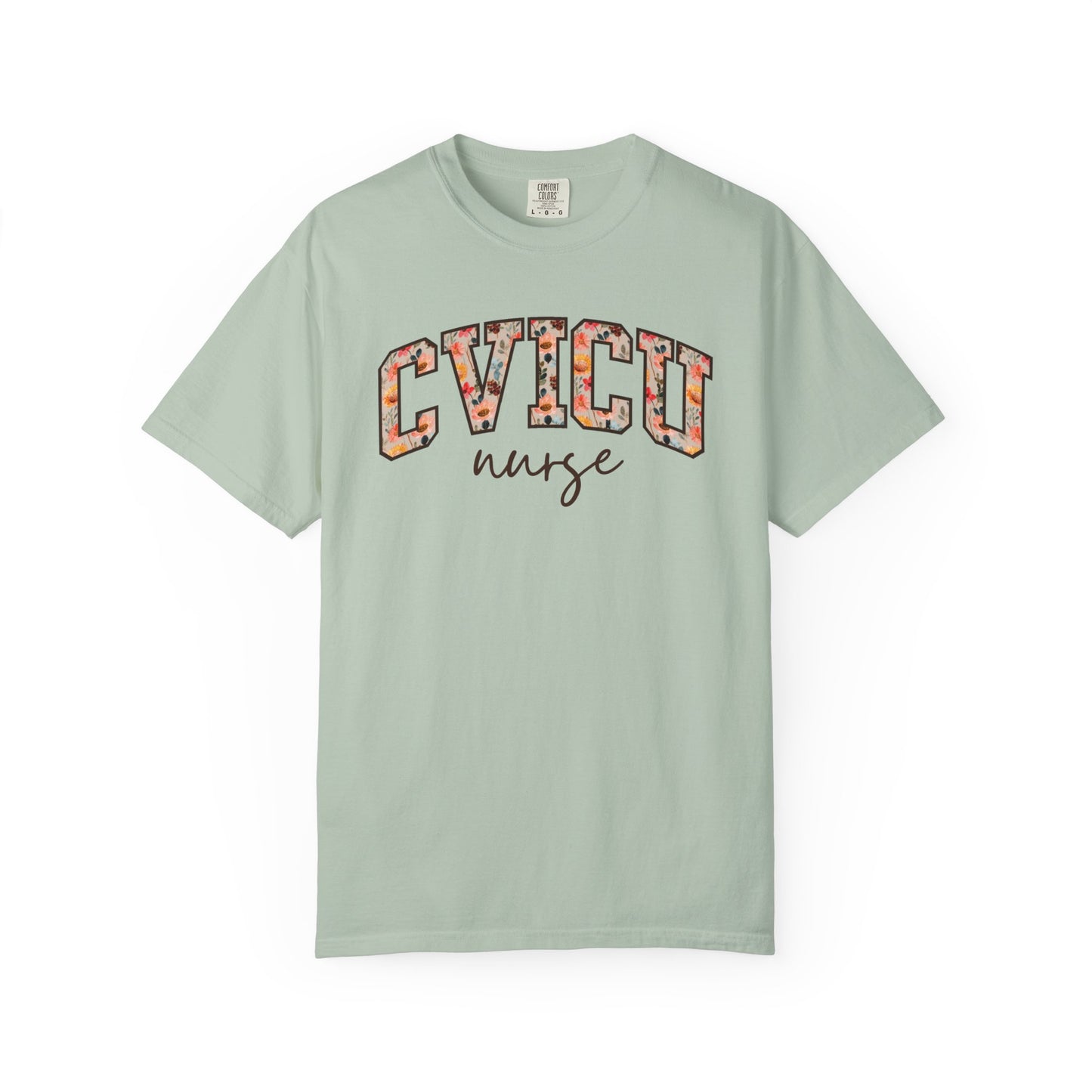 Floral CVICU Nurse Shirt