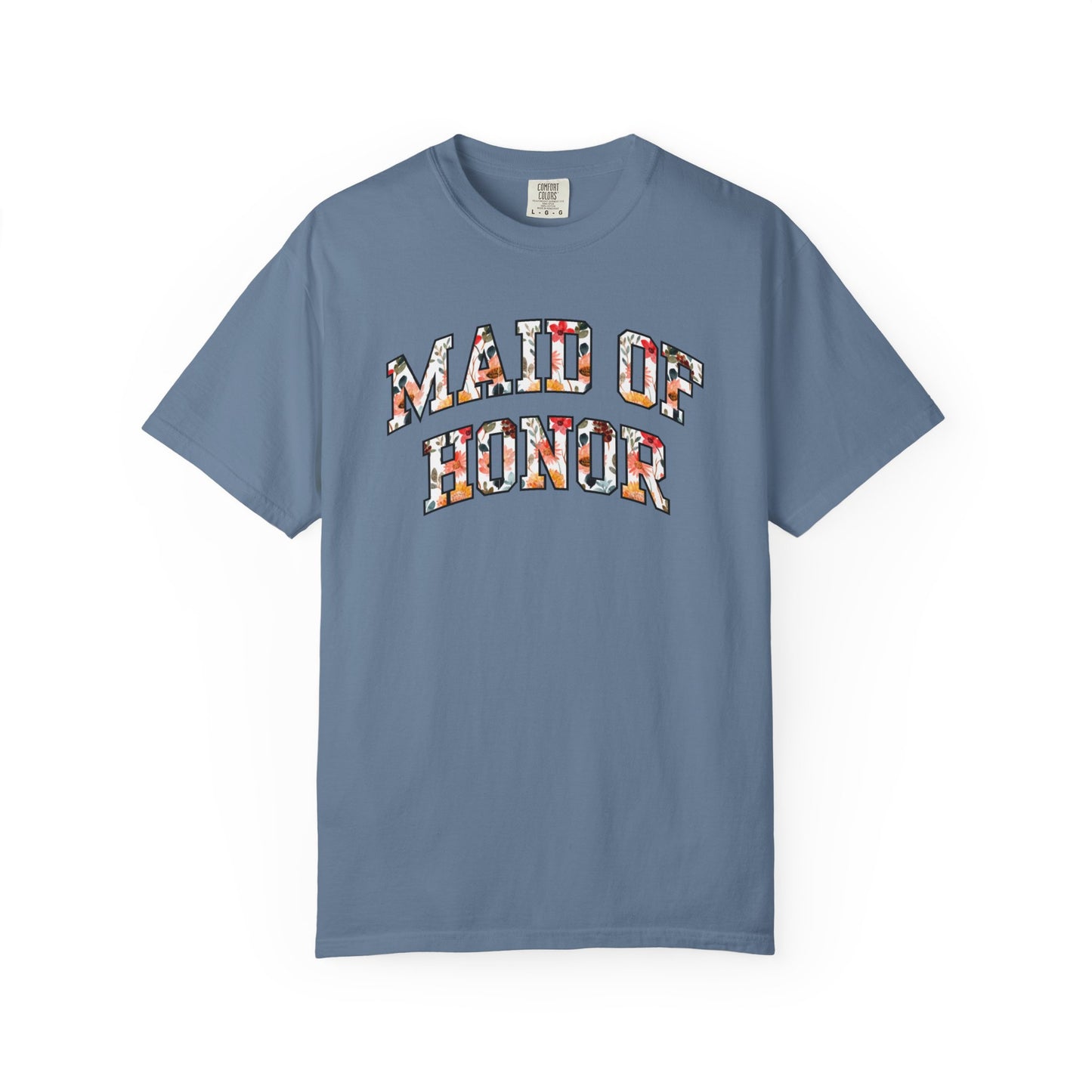 Floral Maid of Honor Shirt