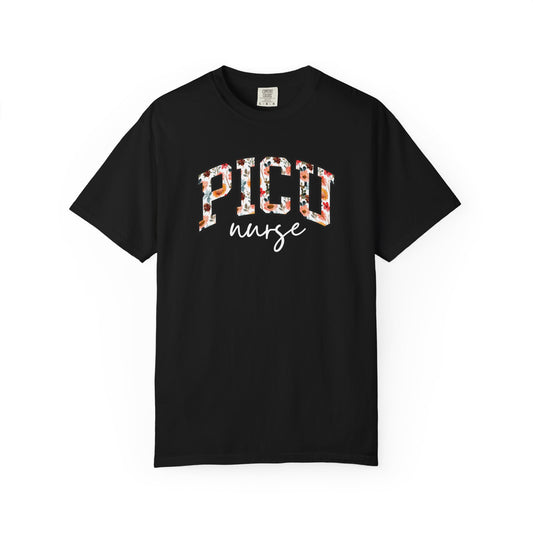 Floral PICU Nurse Shirt
