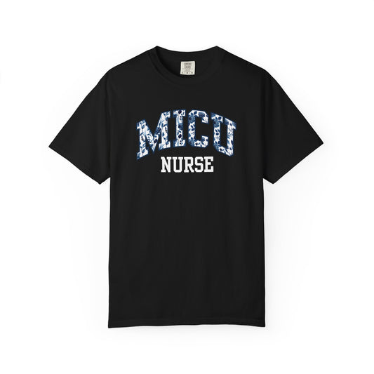 Floral MICU Nurse Shirt