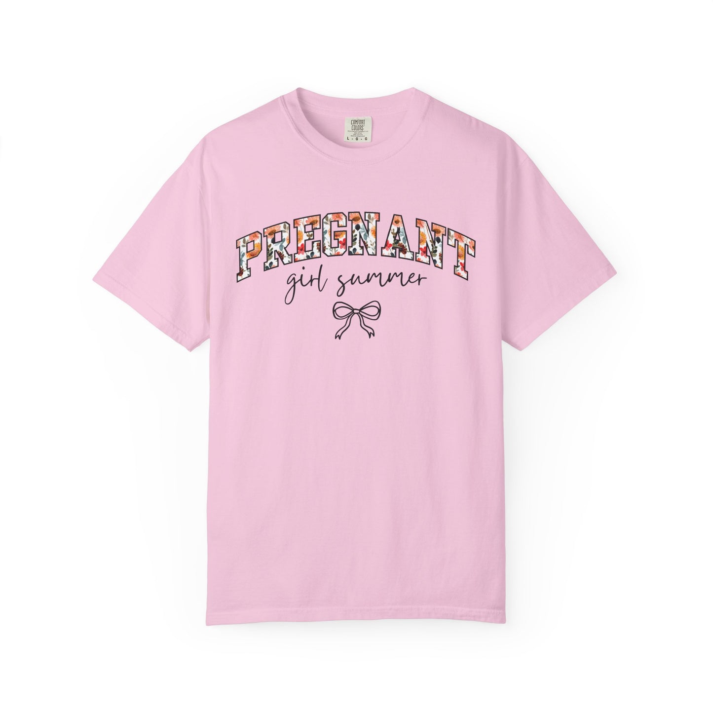 Floral Pregnant Girl Summer Shirt