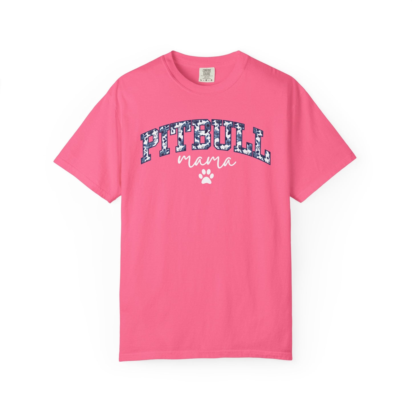Floral Pitbull Mama Shirt