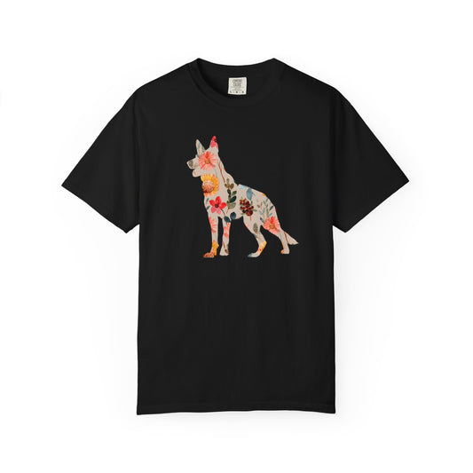 Floral German Shepherd Shirt
