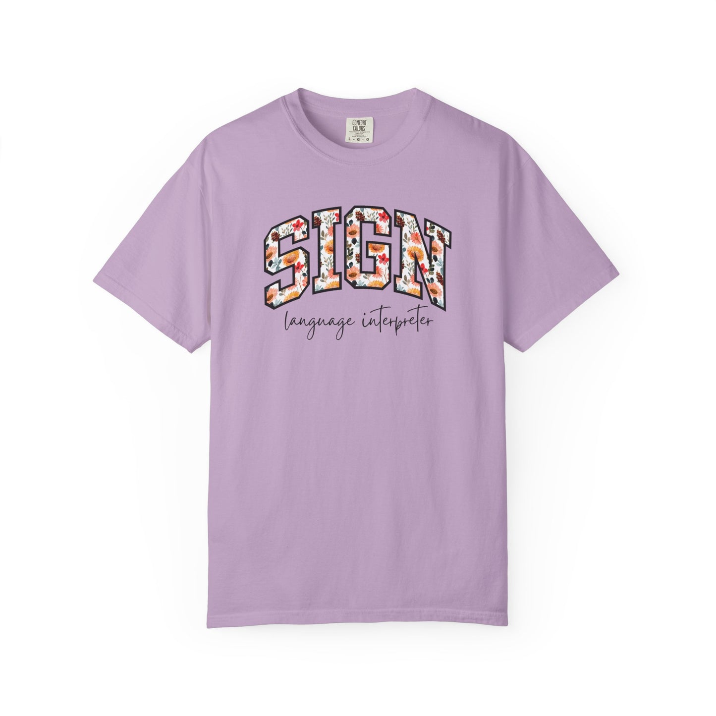 Floral Sign Language Interpreter Shirt