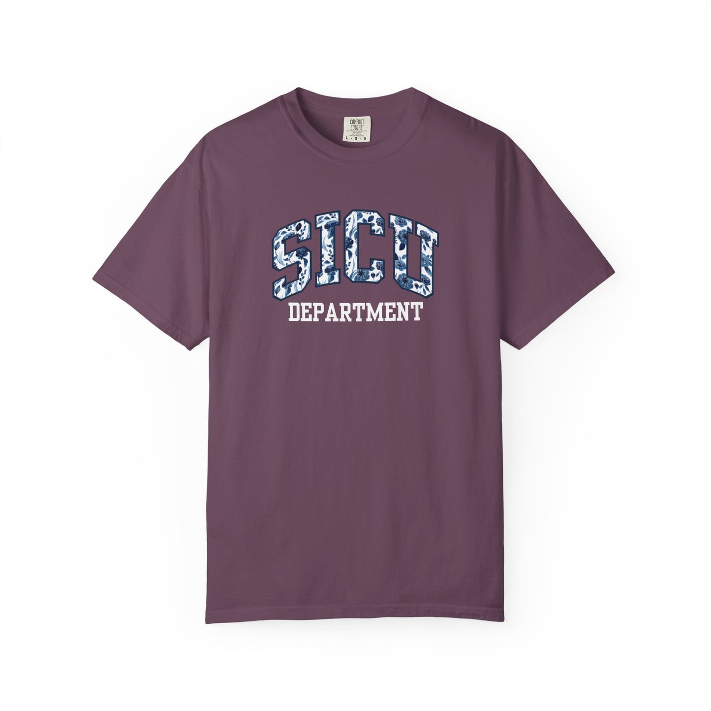 Floral SICU Department Shirt