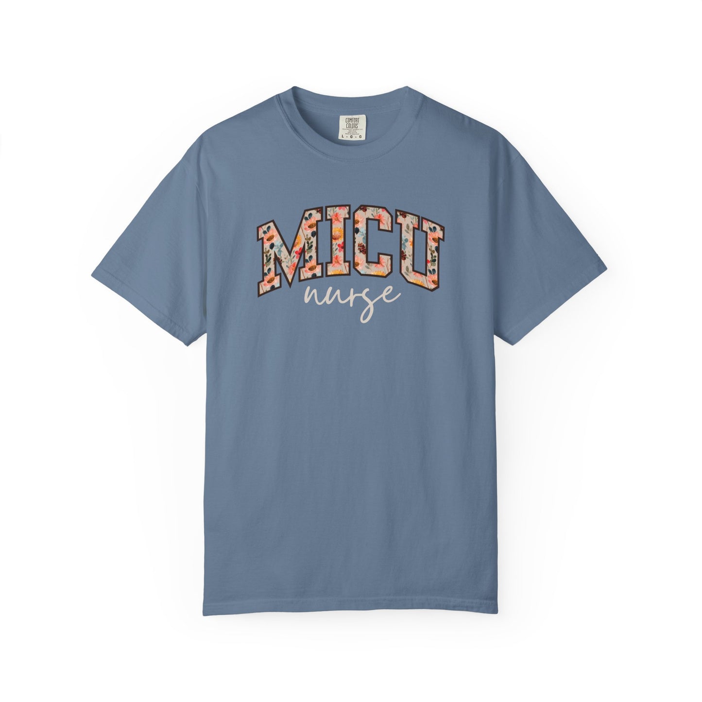 Floral MICU Nurse Shirt