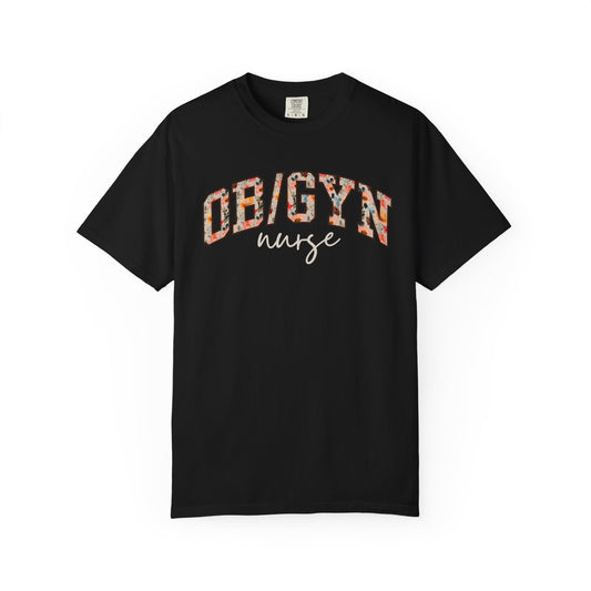 Floral OB/GYN Nurse Shirt