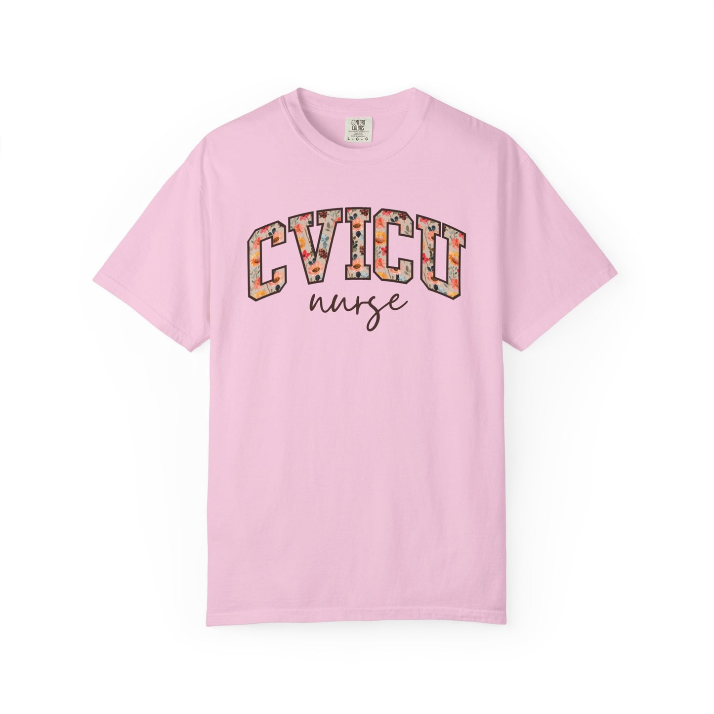 Floral CVICU Nurse Shirt
