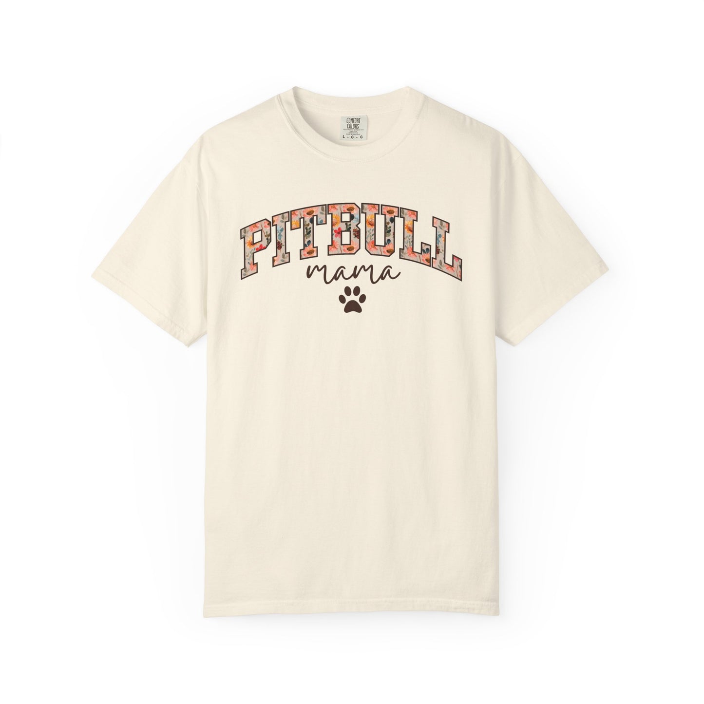 Floral Pitbull Mama Shirt