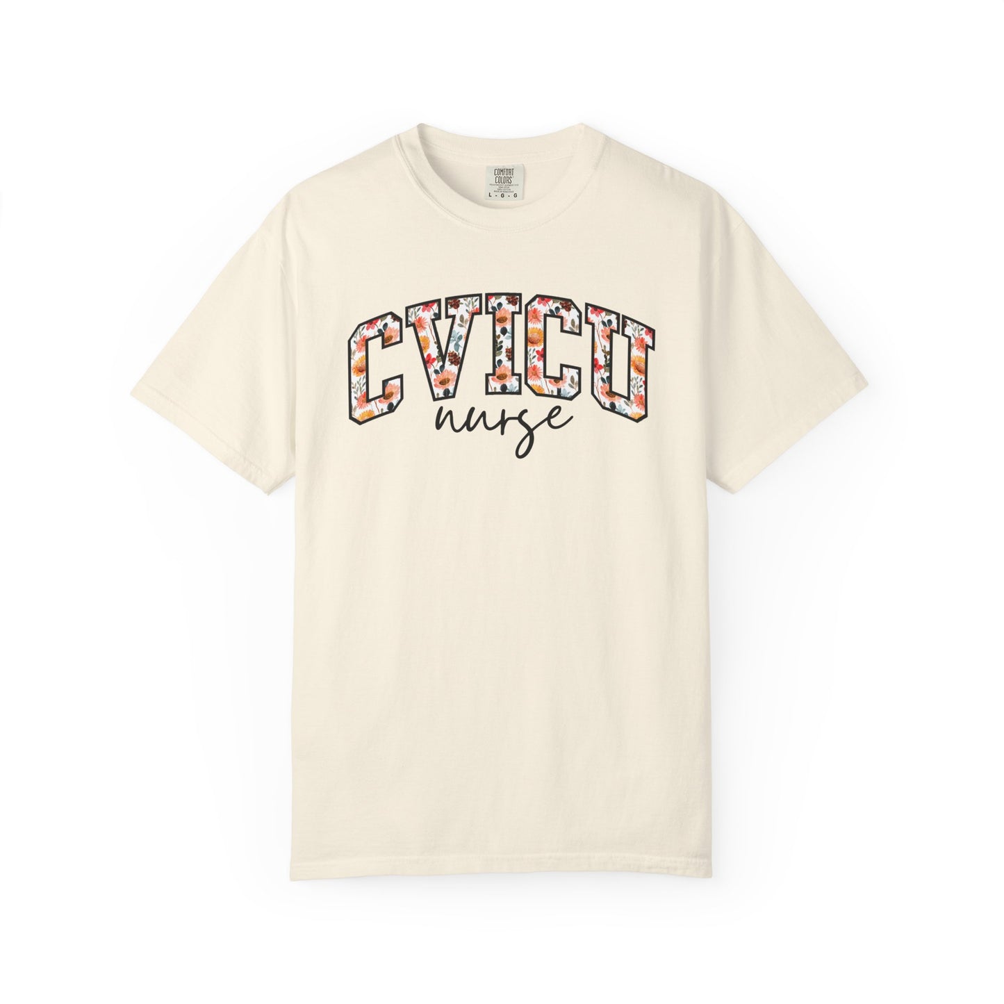 Floral CVICU Nurse Shirt