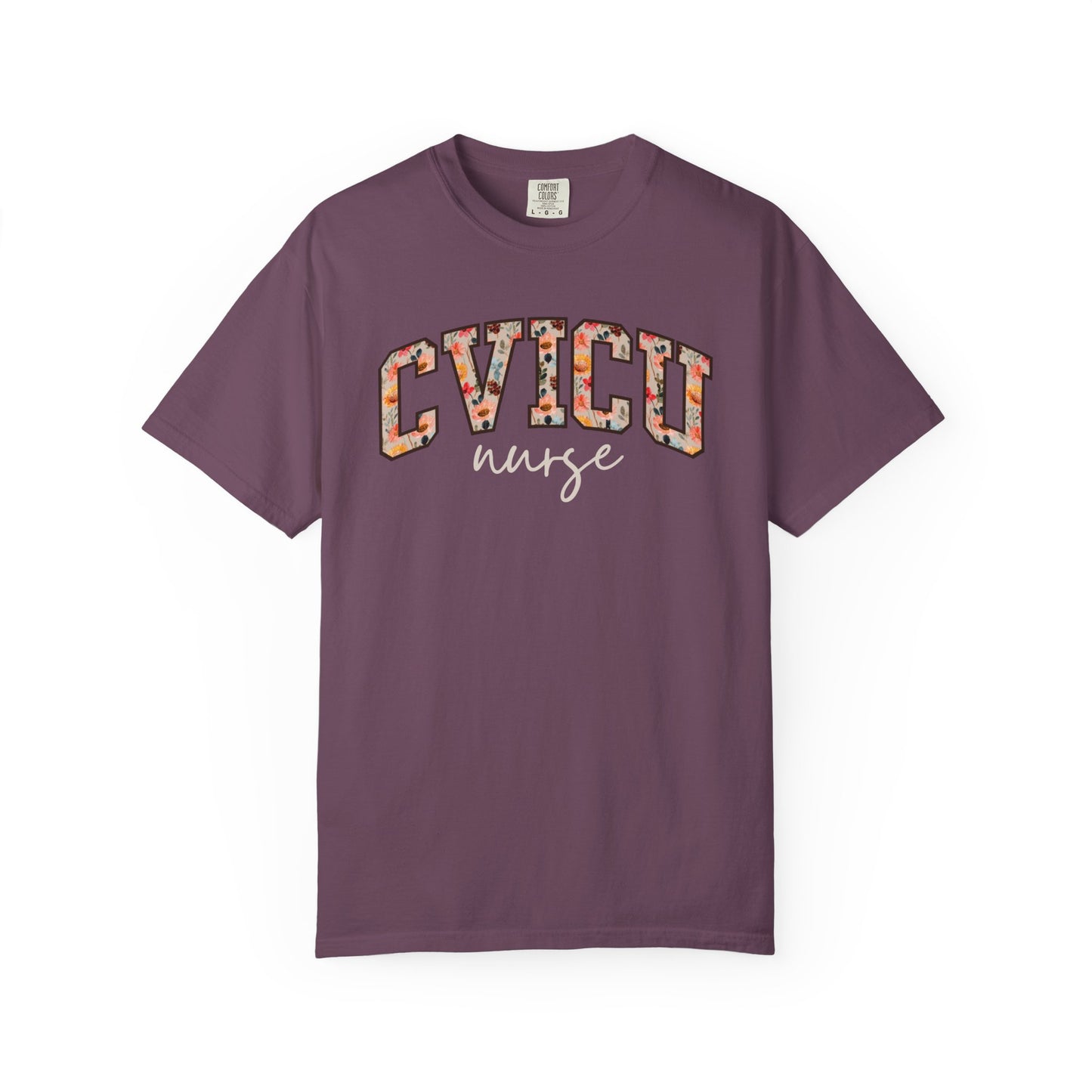 Floral CVICU Nurse Shirt