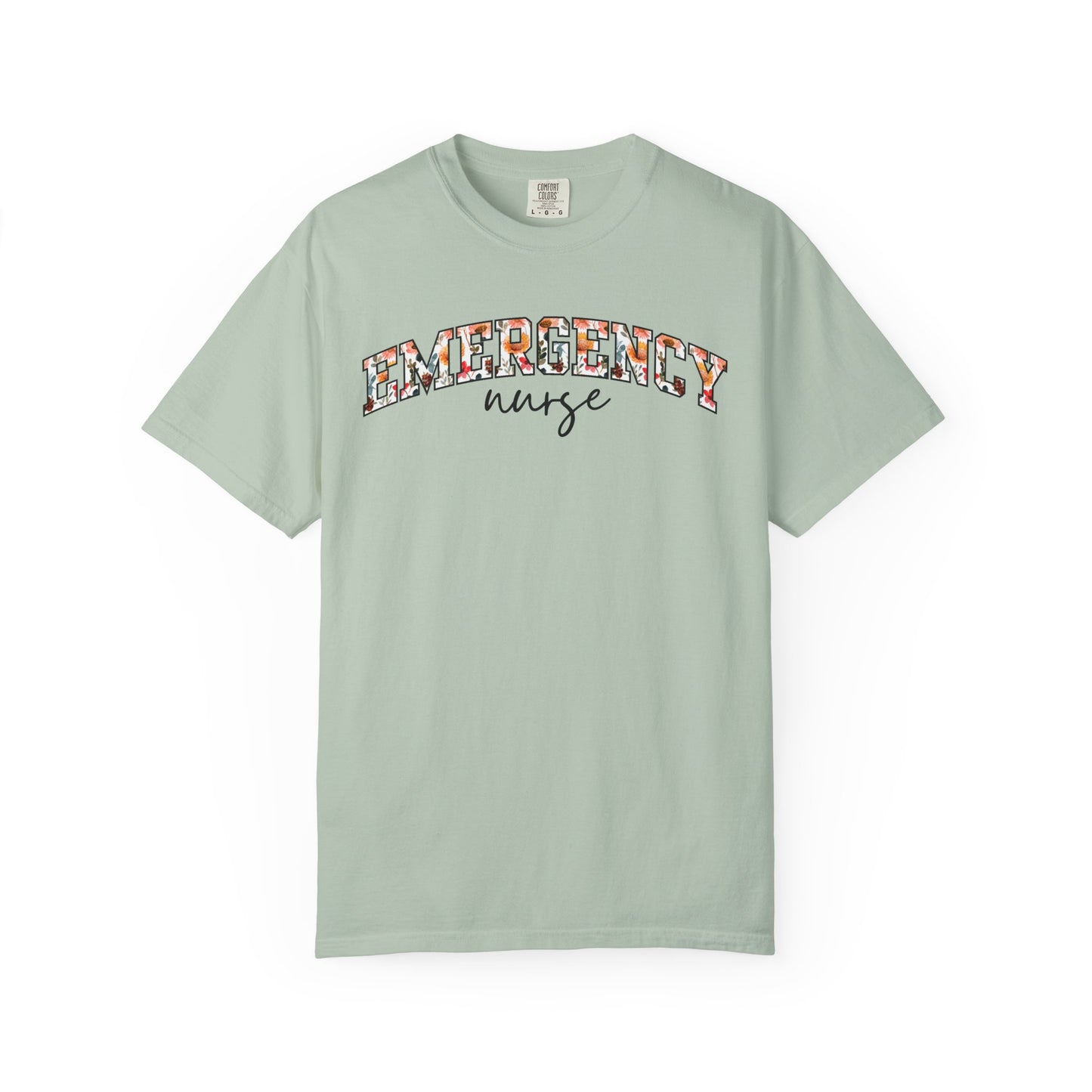 Floral Emergency Nurse Shirt