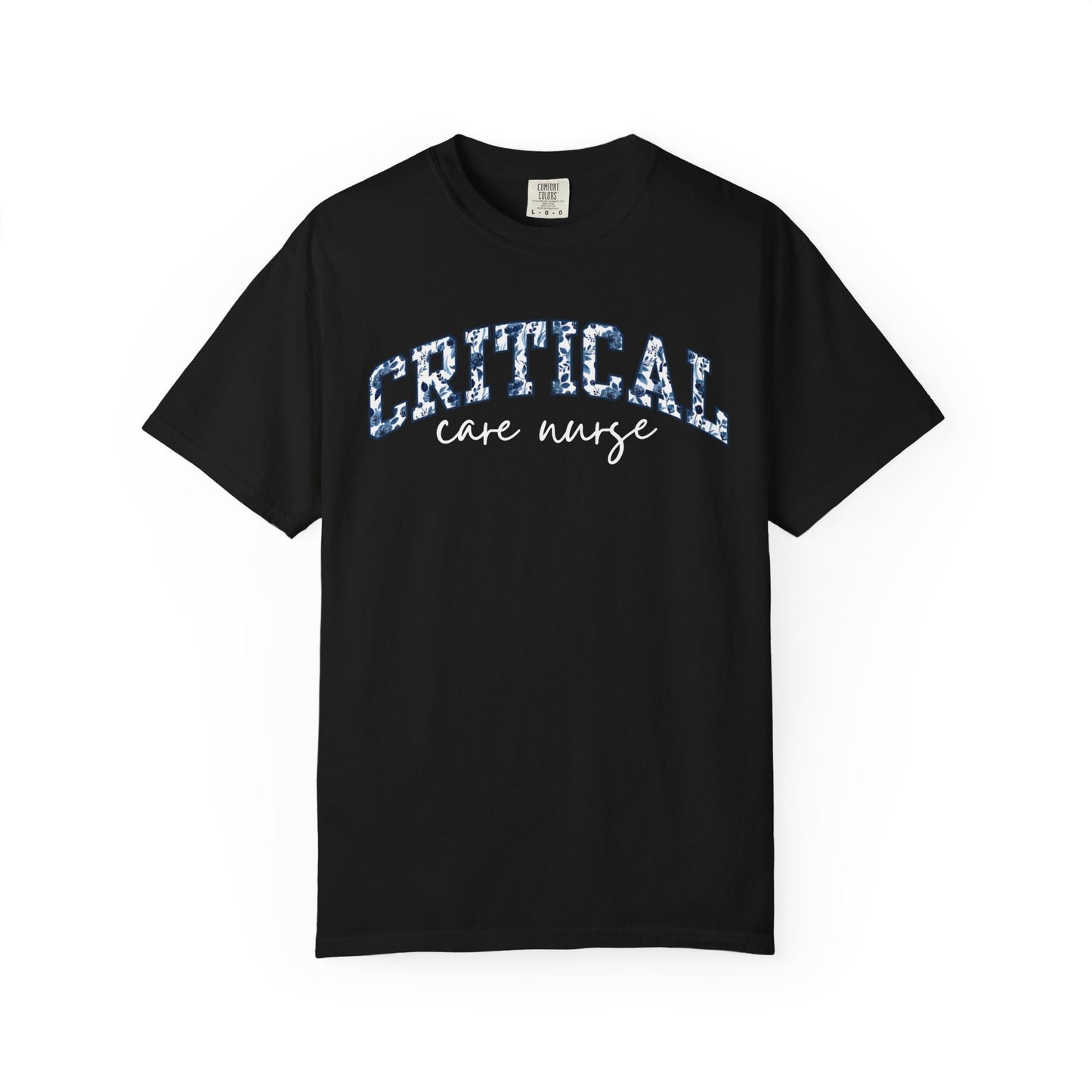 Floral Critical Care Nurse Shirt
