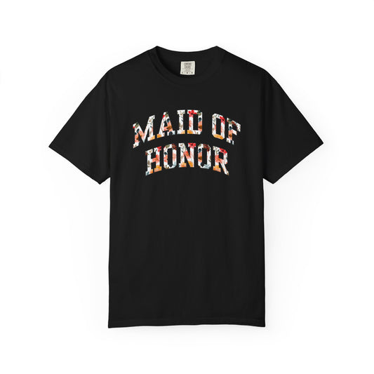 Floral Maid of Honor Shirt