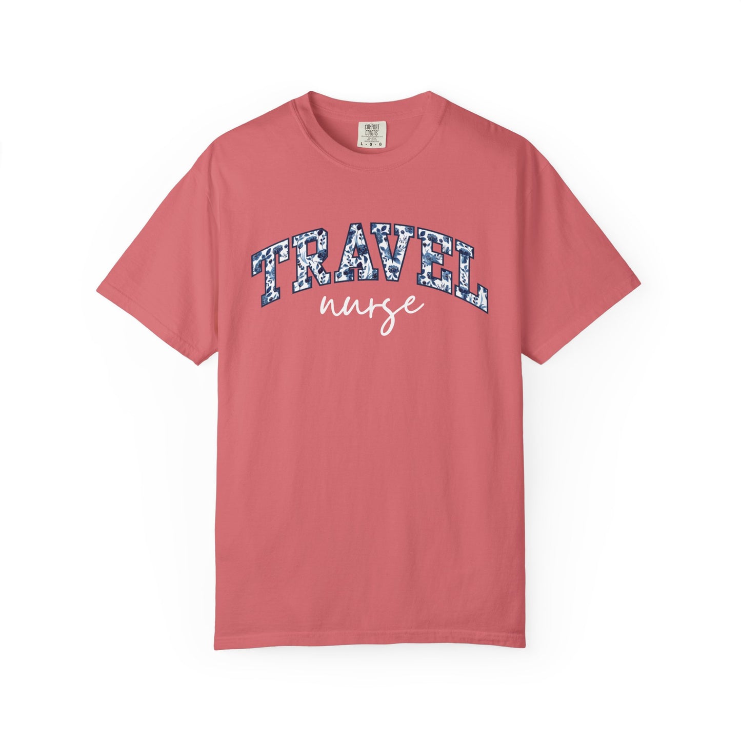 Floral Travel Nurse Shirt