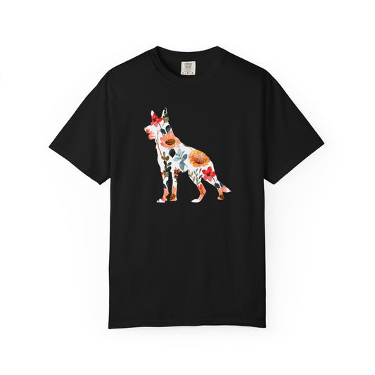 Floral German Shepherd Shirt