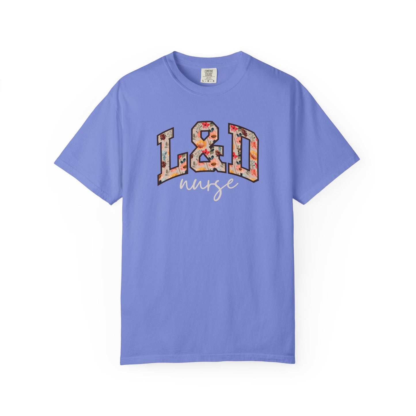 Floral L&D Nurse Shirt