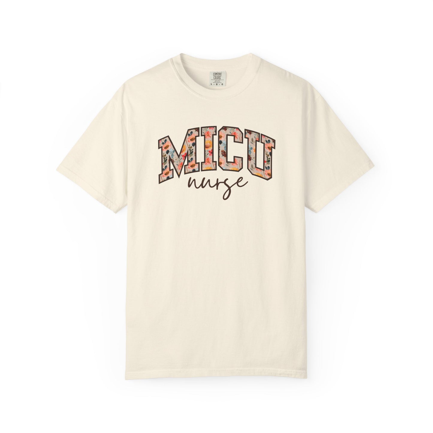 Floral MICU Nurse Shirt