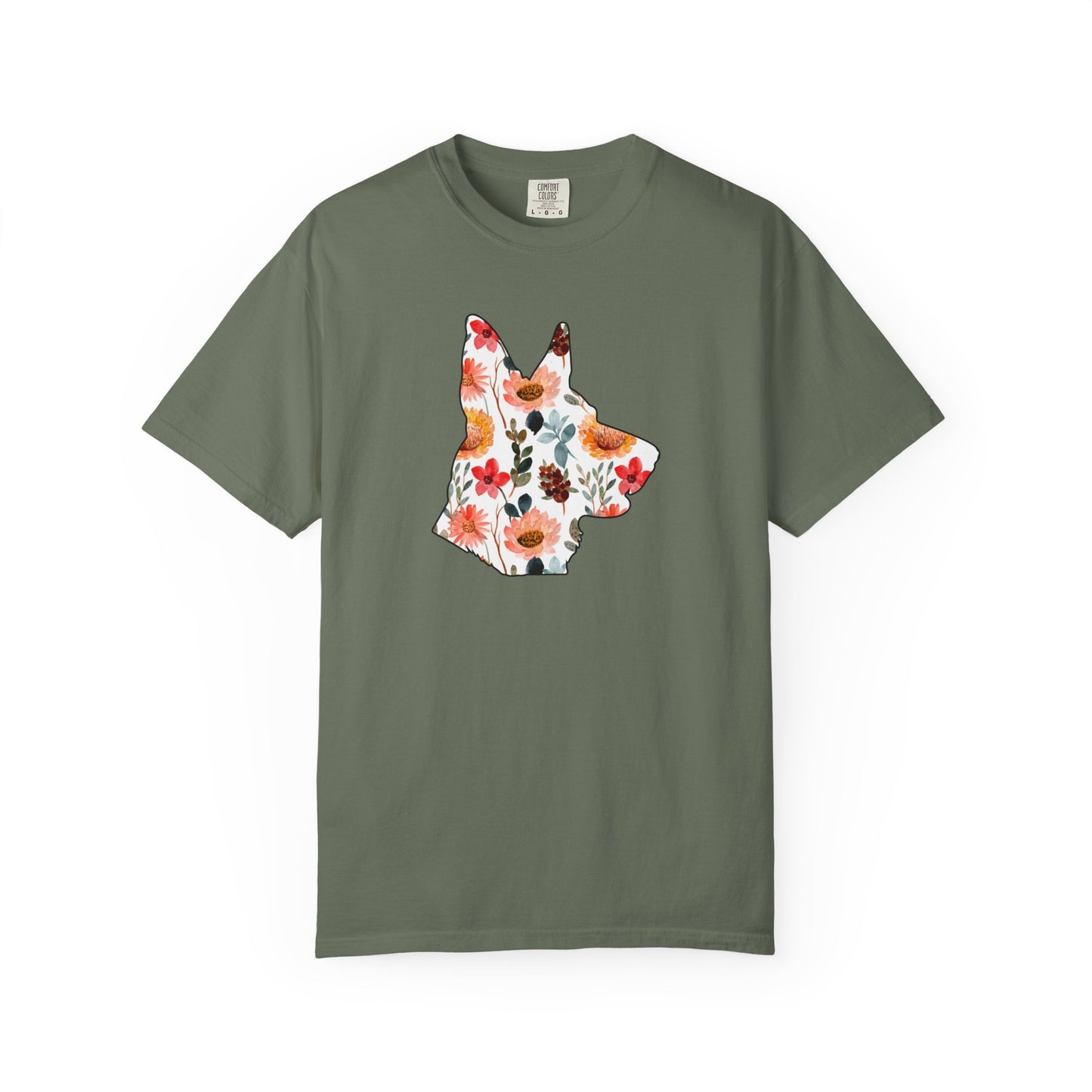 Floral German Shepherd Shirt