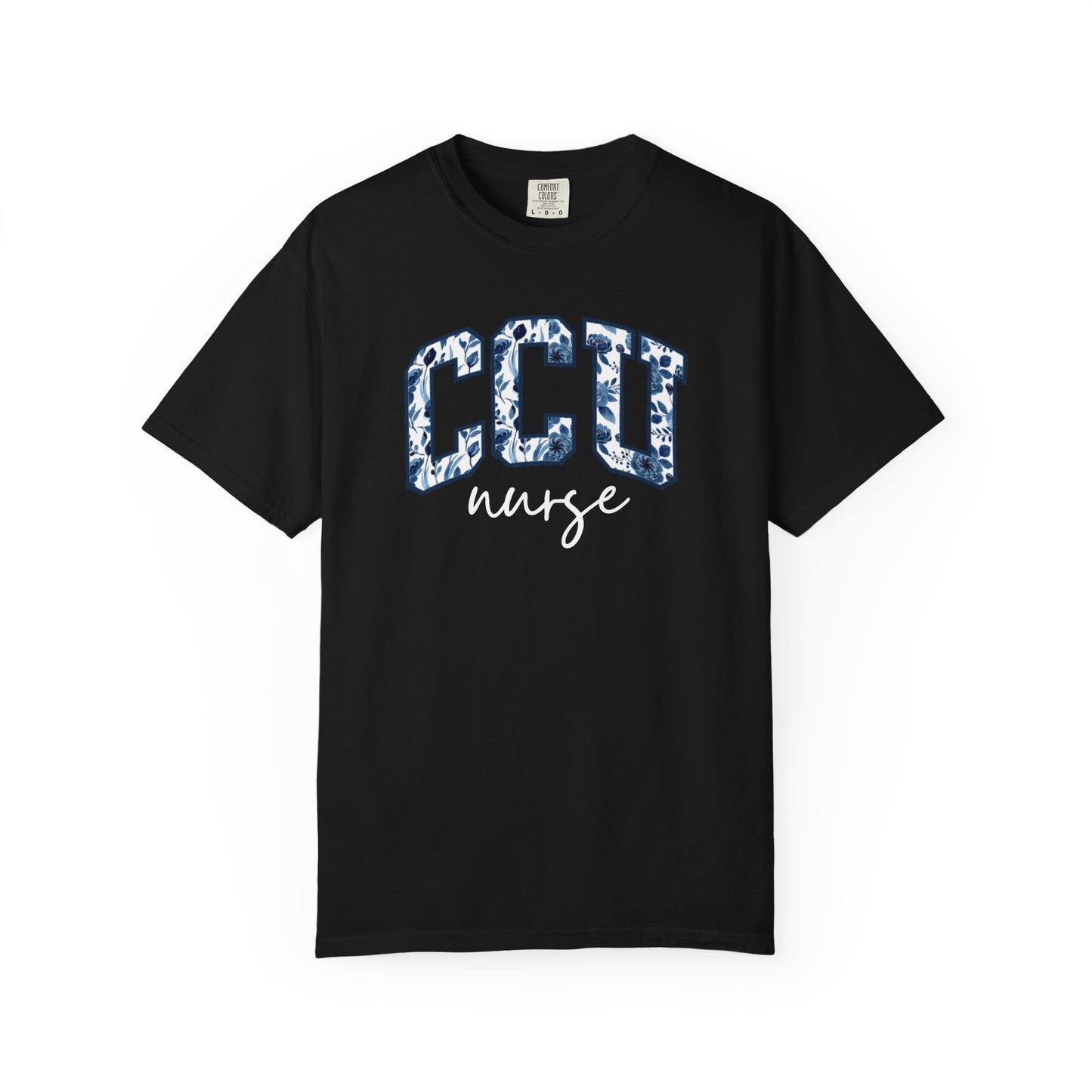 Floral CCU Nurse Shirt