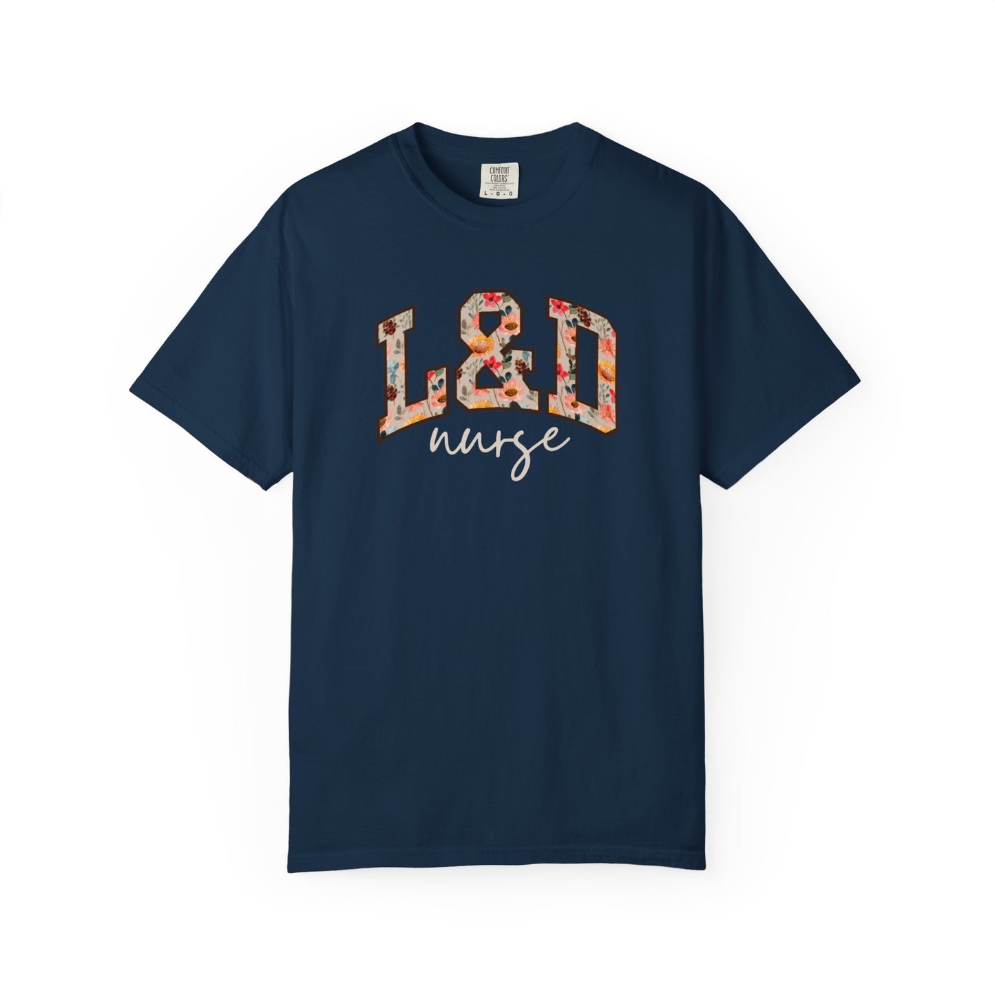 Floral L&D Nurse Shirt