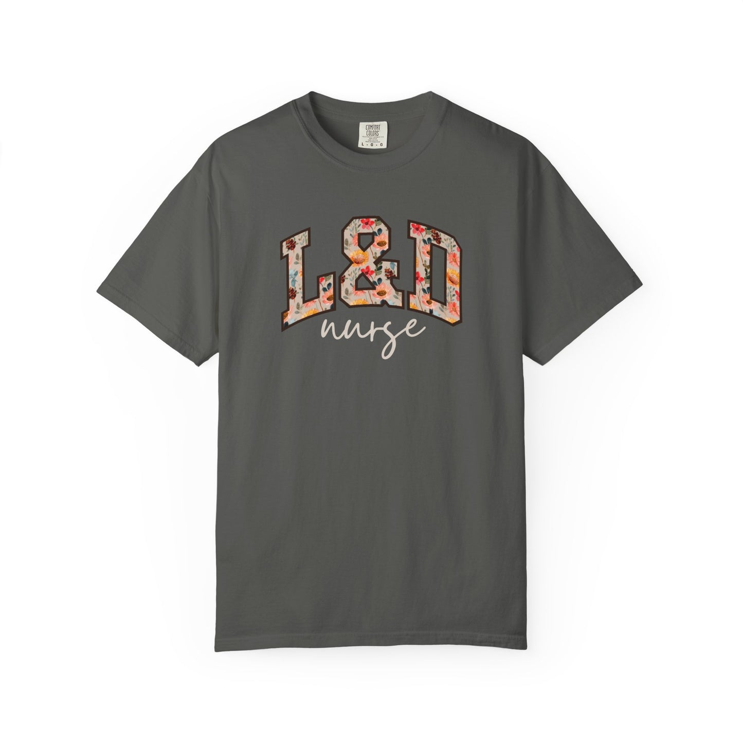Floral L&D Nurse Shirt