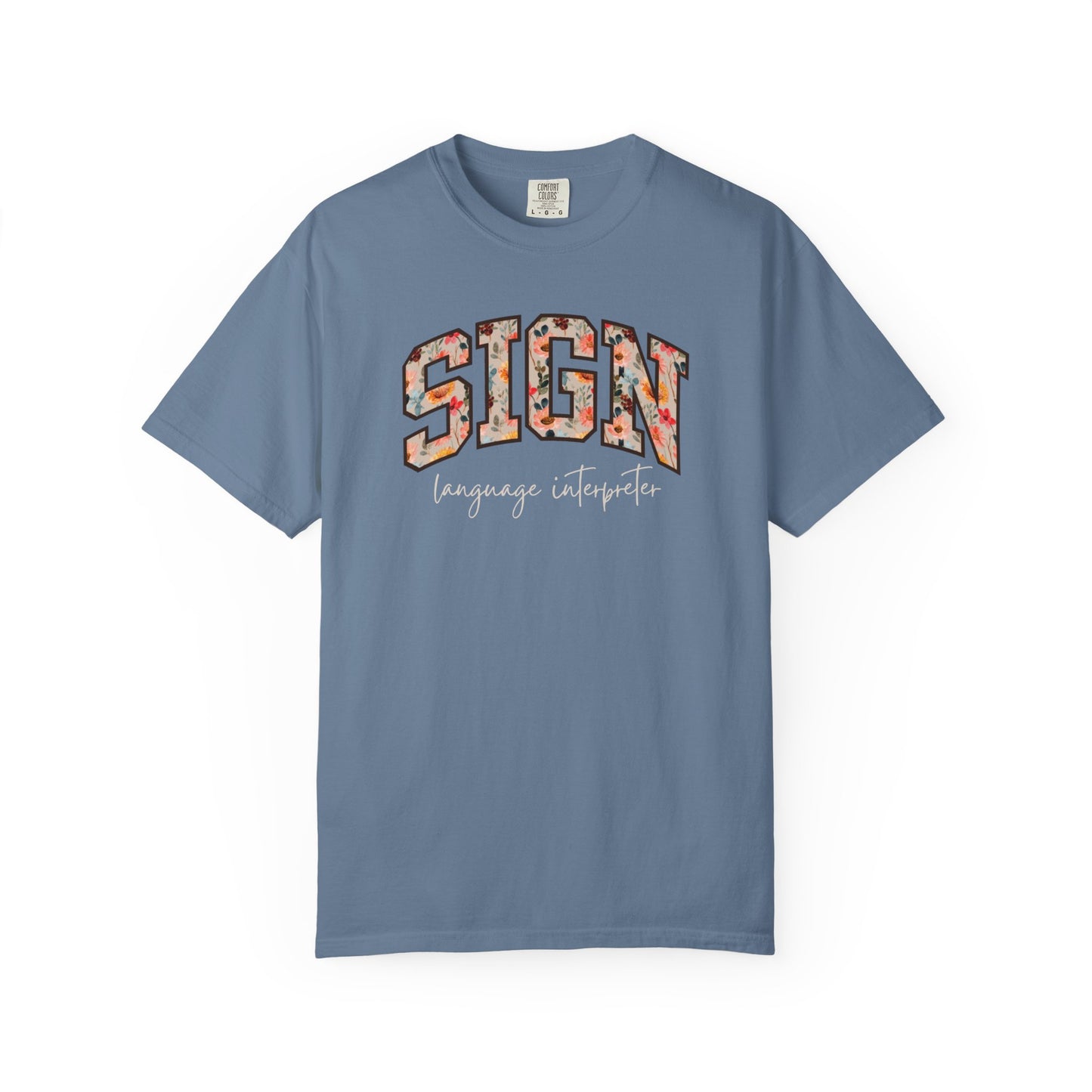 Floral Sign Language Interpreter Shirt