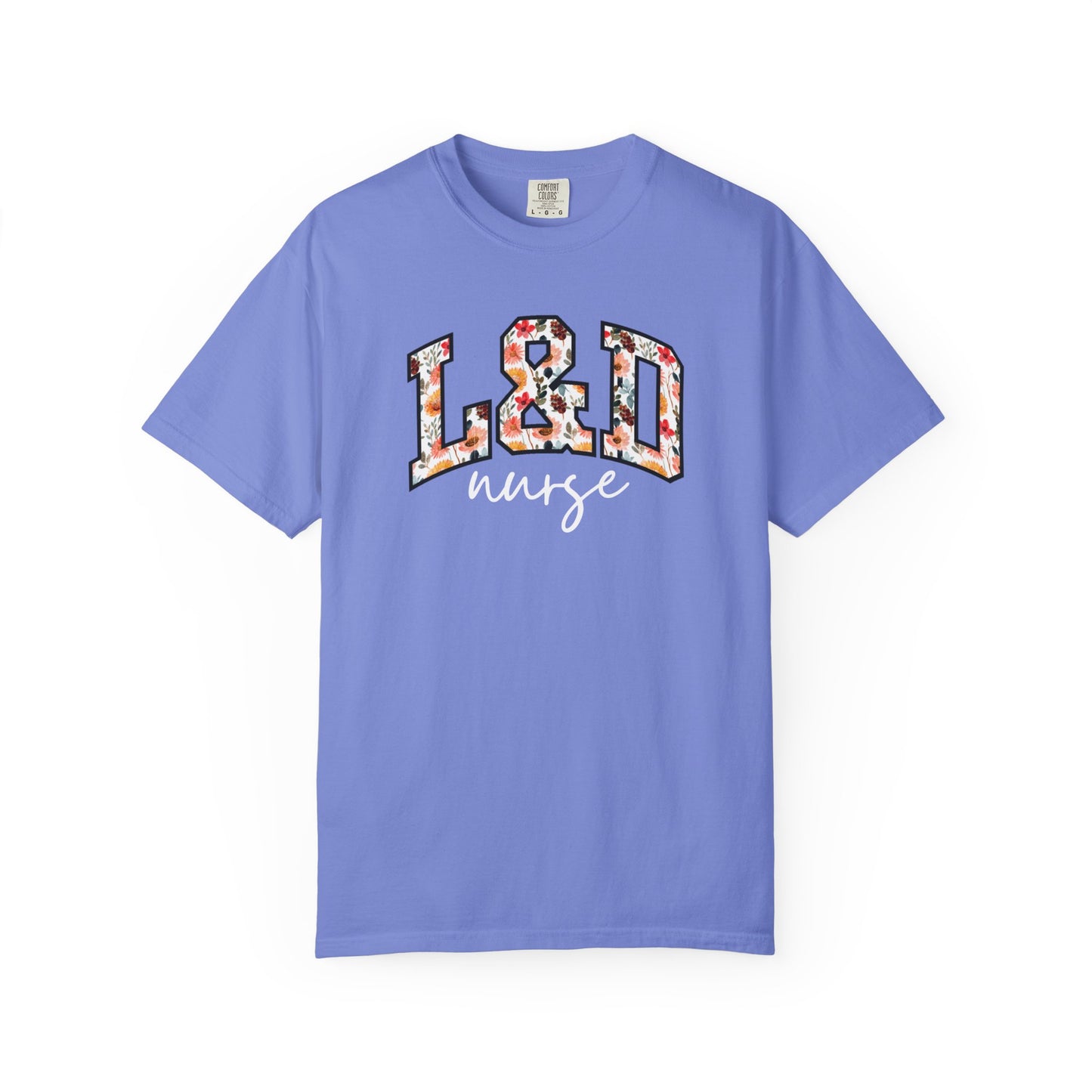 Floral L&D Nurse Shirt