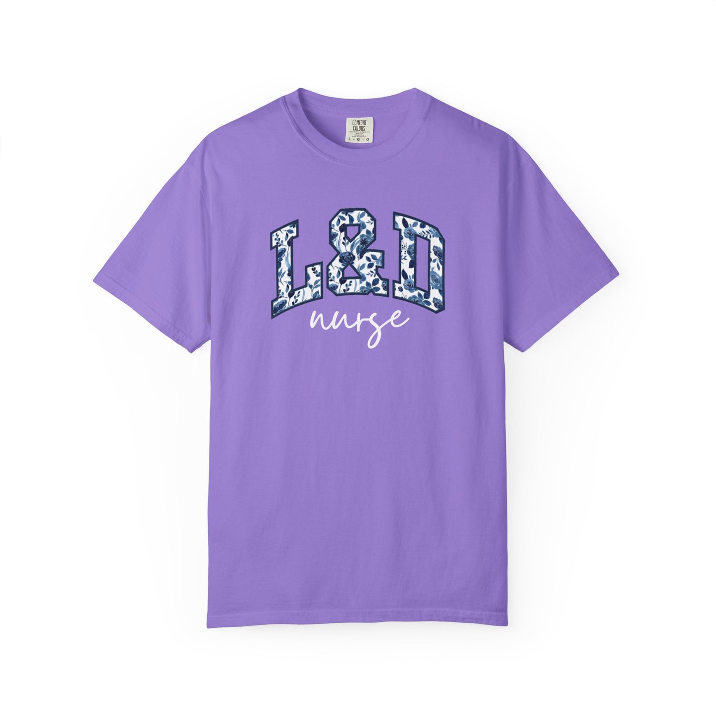 Floral L&D Nurse Shirt