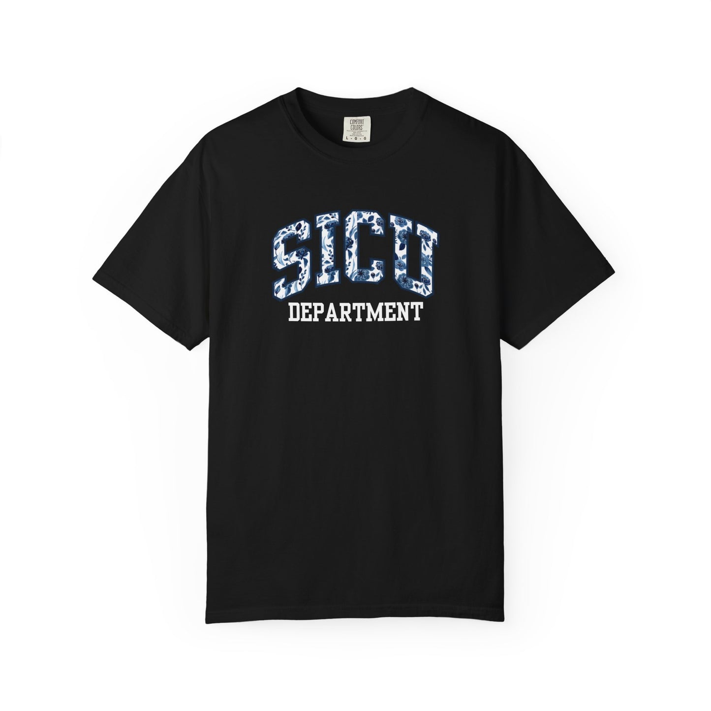 Floral SICU Department Shirt