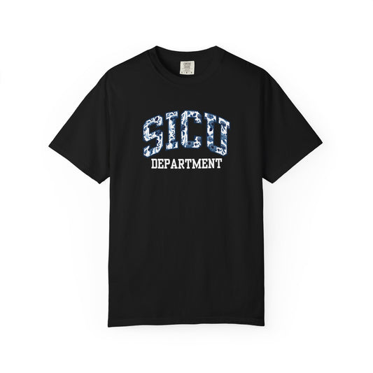 Floral SICU Department Shirt