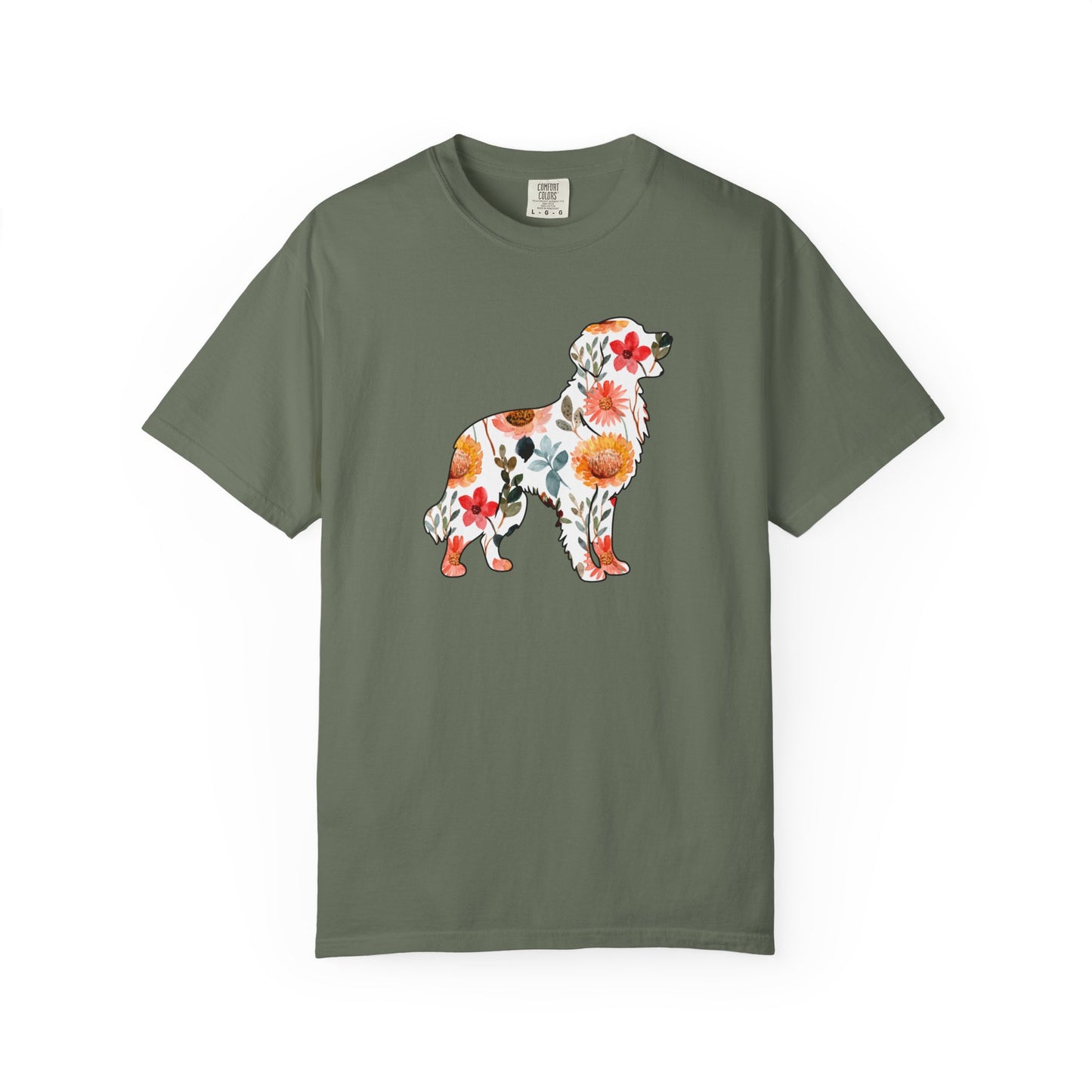 Floral Golden Retriever Shirt