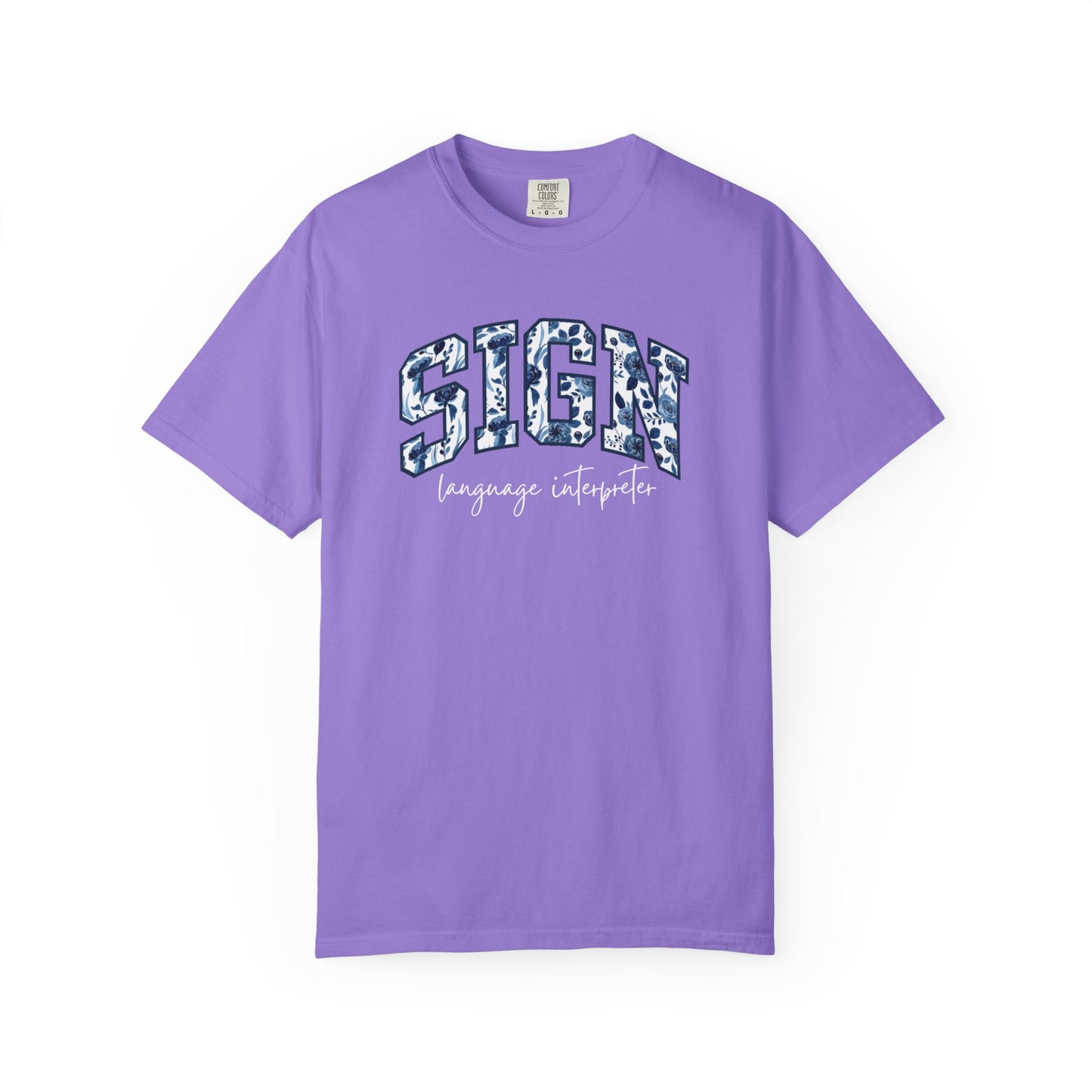 Floral Sign Language Interpreter Shirt