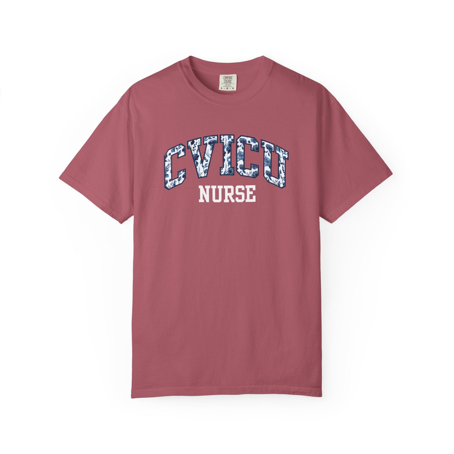 Floral CVICU Nurse Shirt