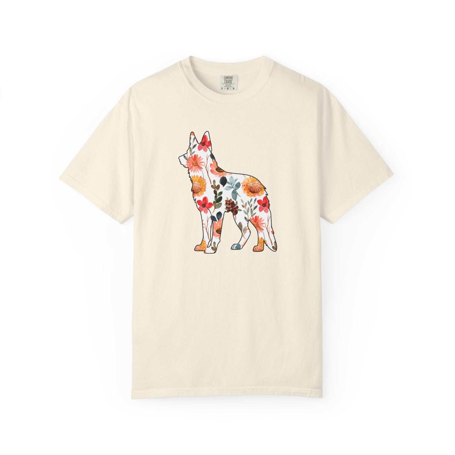 Floral German Shepherd Shirt