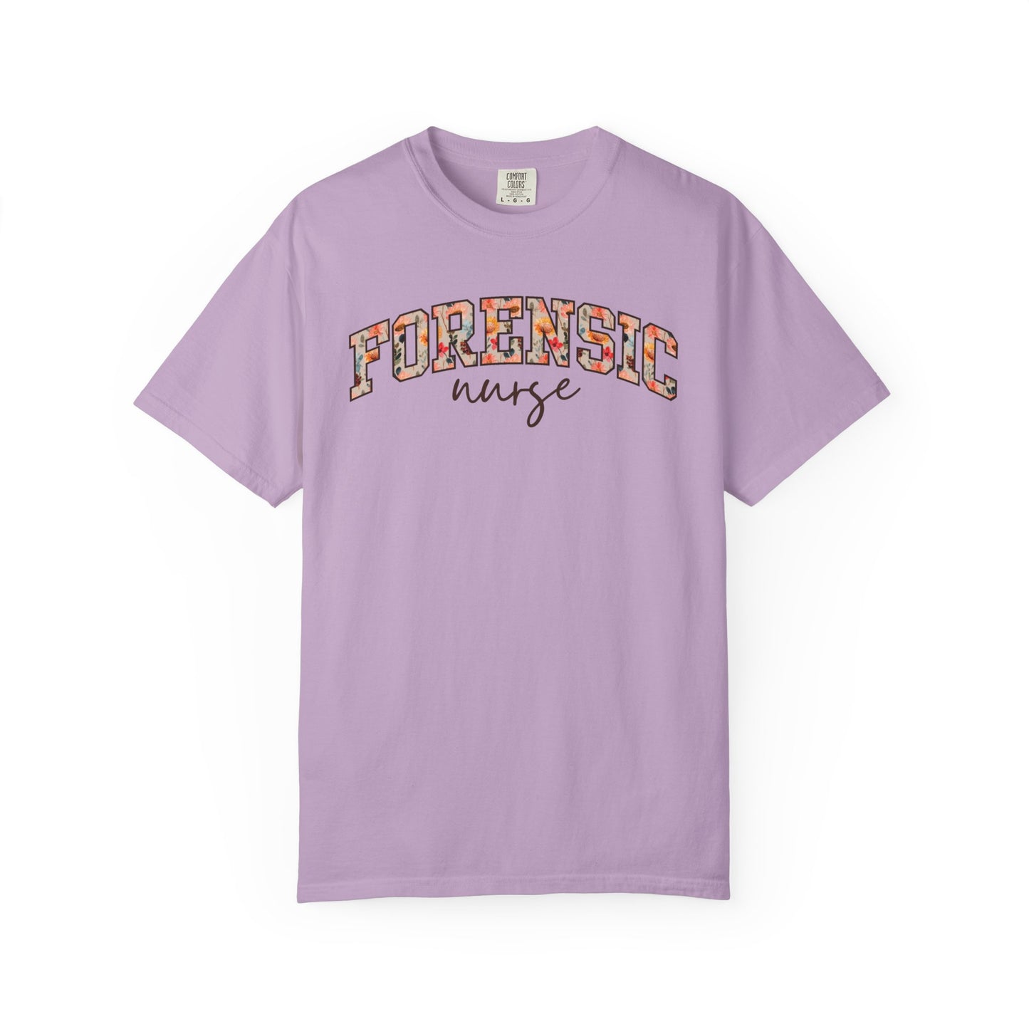 Floral Forensic Nurse Shirt